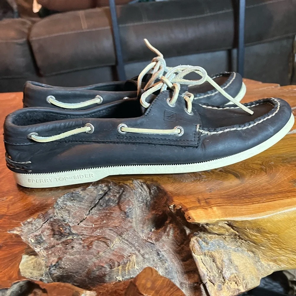 Mens Leather Sperry Top-Sider | Boat shoe | size 10.5 US